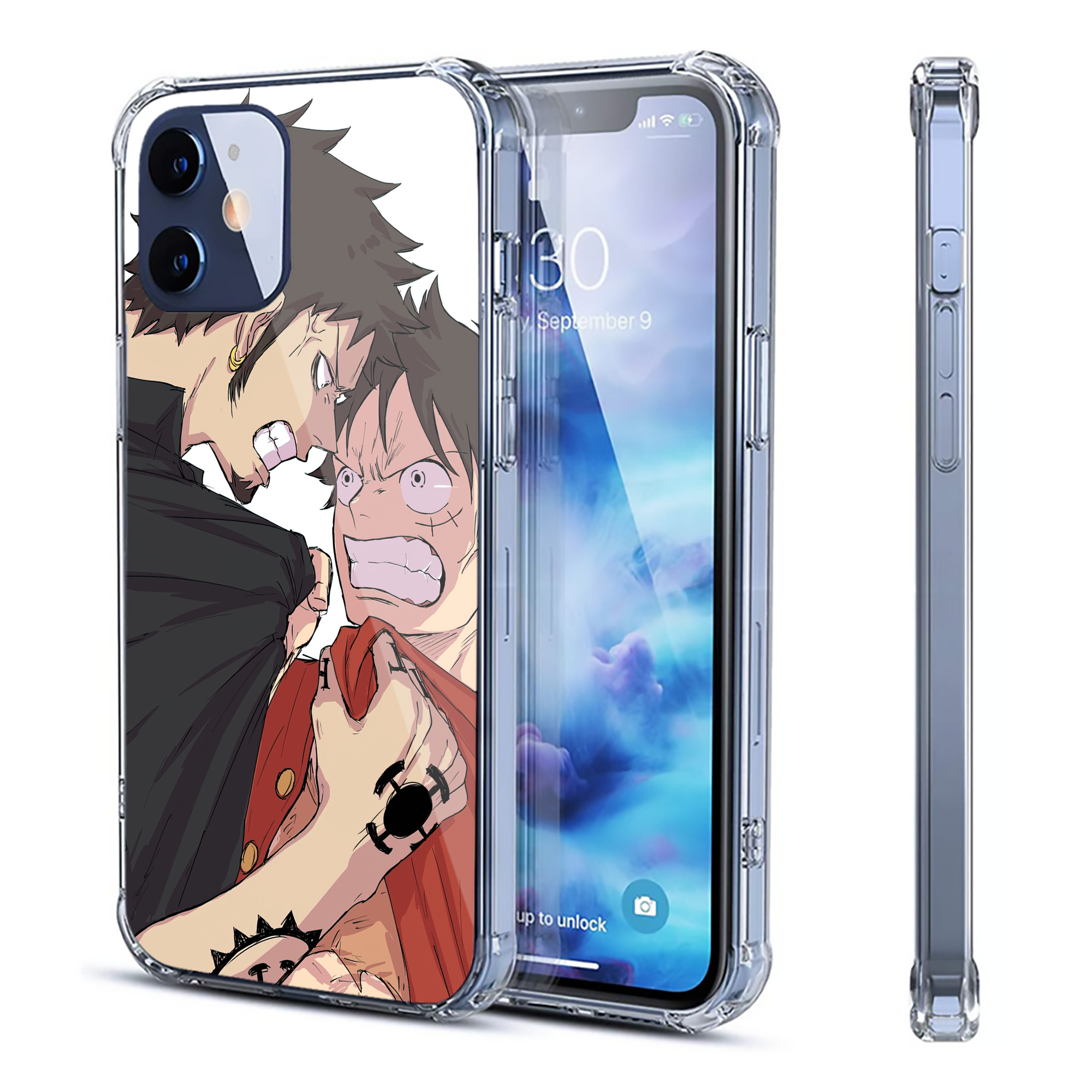 （画像用） ワンピース ONE PIECE 【iPhone 12シリーズ対応】透明スマホケース（クリアソフトケース）